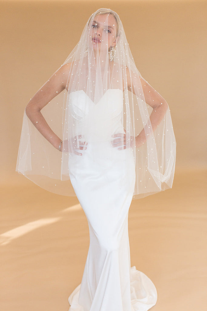 Wedding Veil For Bride Buy PALAYu00ae Pearl Bridal Veil For