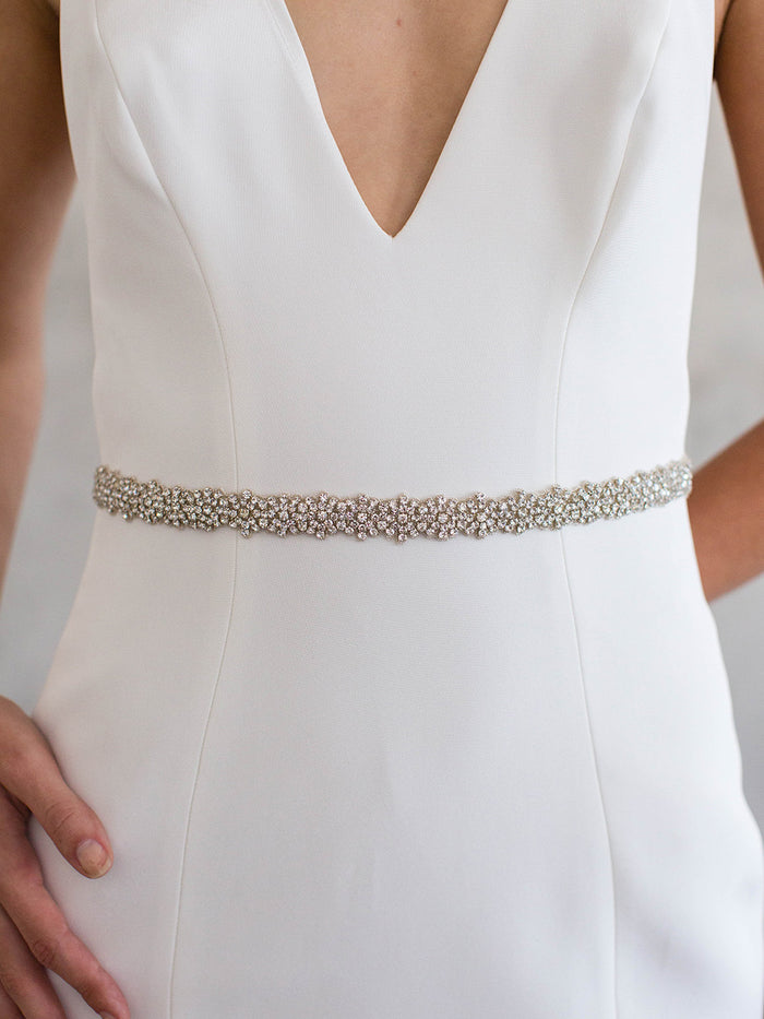 Blush belt outlet for dress