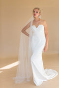 EUDORA FLOOR LENGTH VEIL & SCATTERED PEARLS