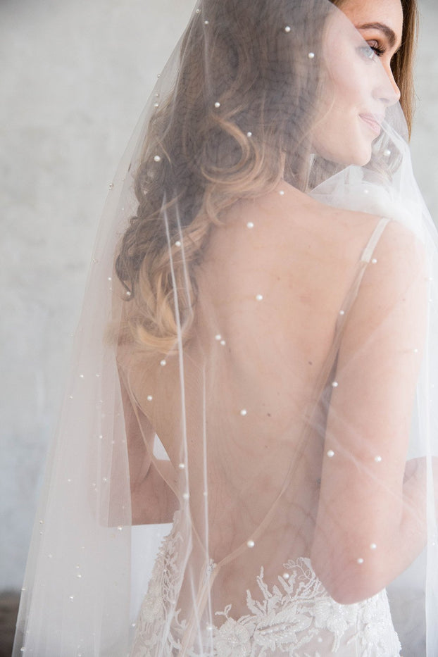Brides & Hairpins Danton Fingertip Plain Veil with Blusher Wholesale
