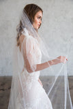 EVONY CHAPEL VEIL - WITH SCATTERED PEARLS
