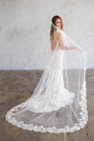 ILA CHAPEL VEIL - LACE 50" FROM COMB