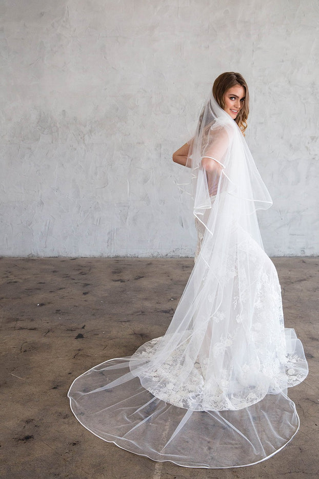 ROSELLA | Chapel Veil With Blusher